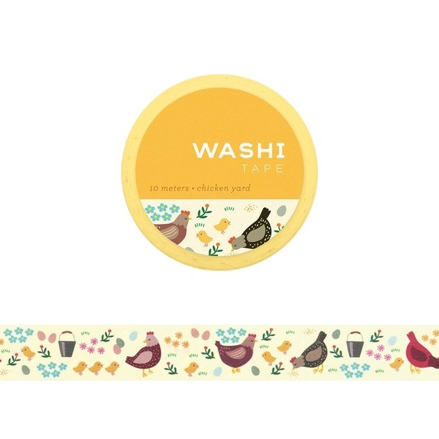 Chicken Yard Washi Tape