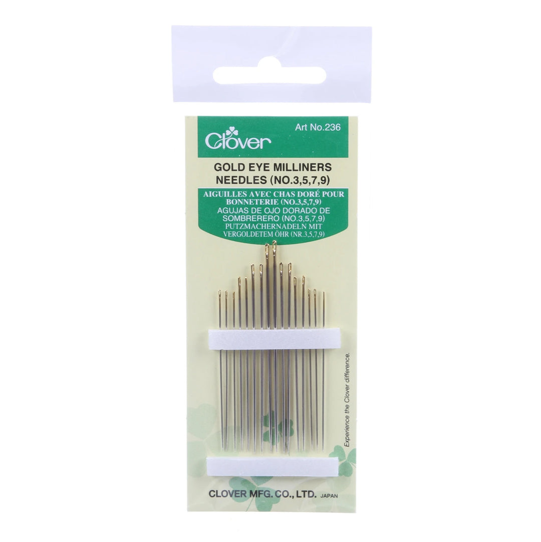 Gold Eye Milliner / Straw Needles (Assorted Sizes)
