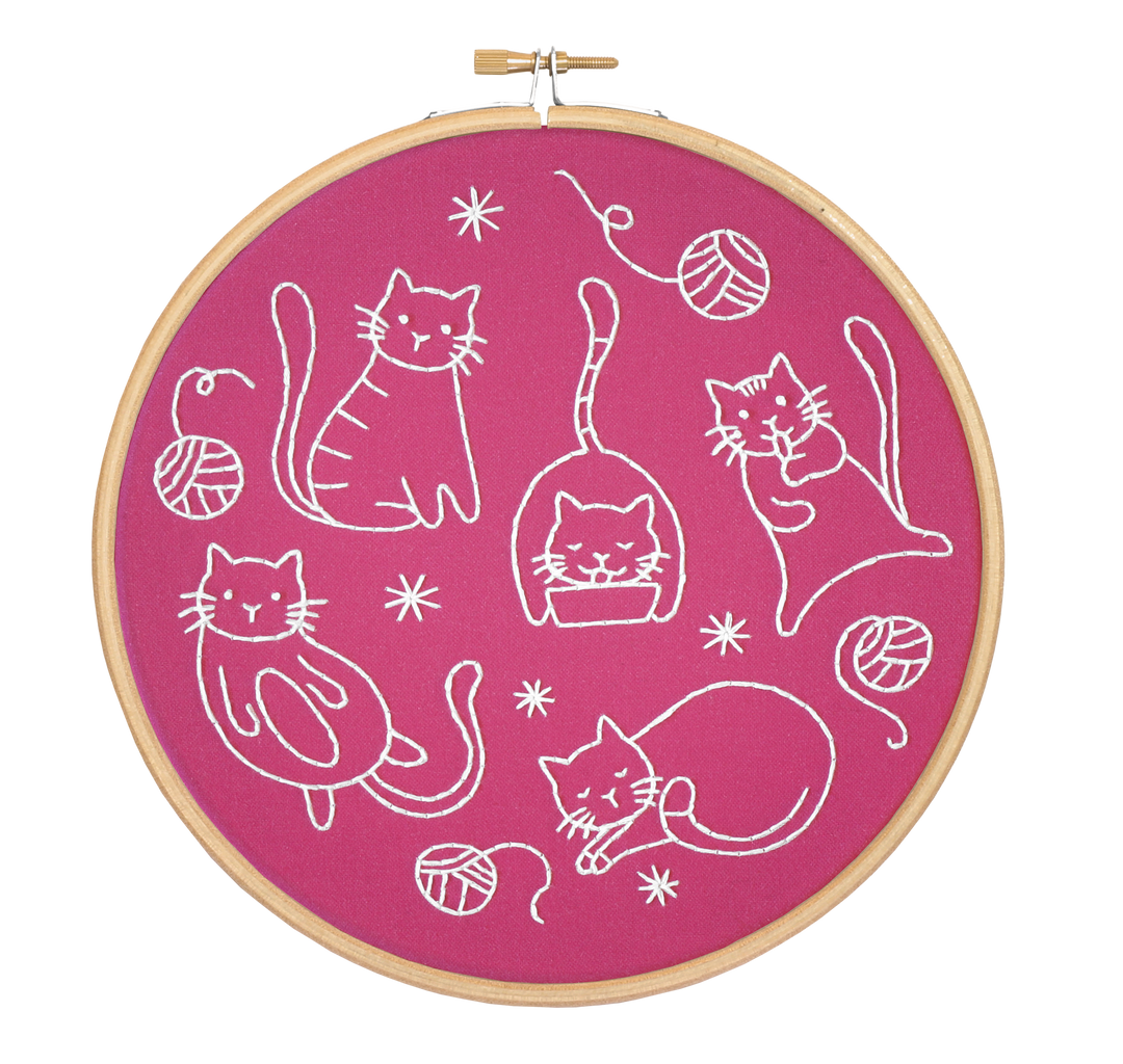 Crafty Cats Embroidery Kit