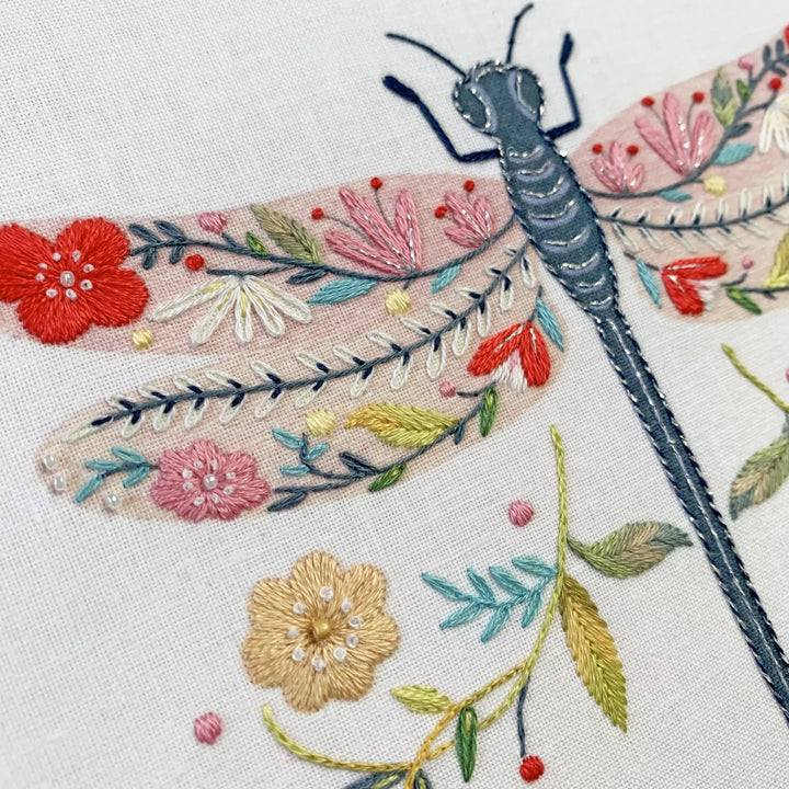 Pollen Embroidery Kit by Ally Gore - Dragonfly