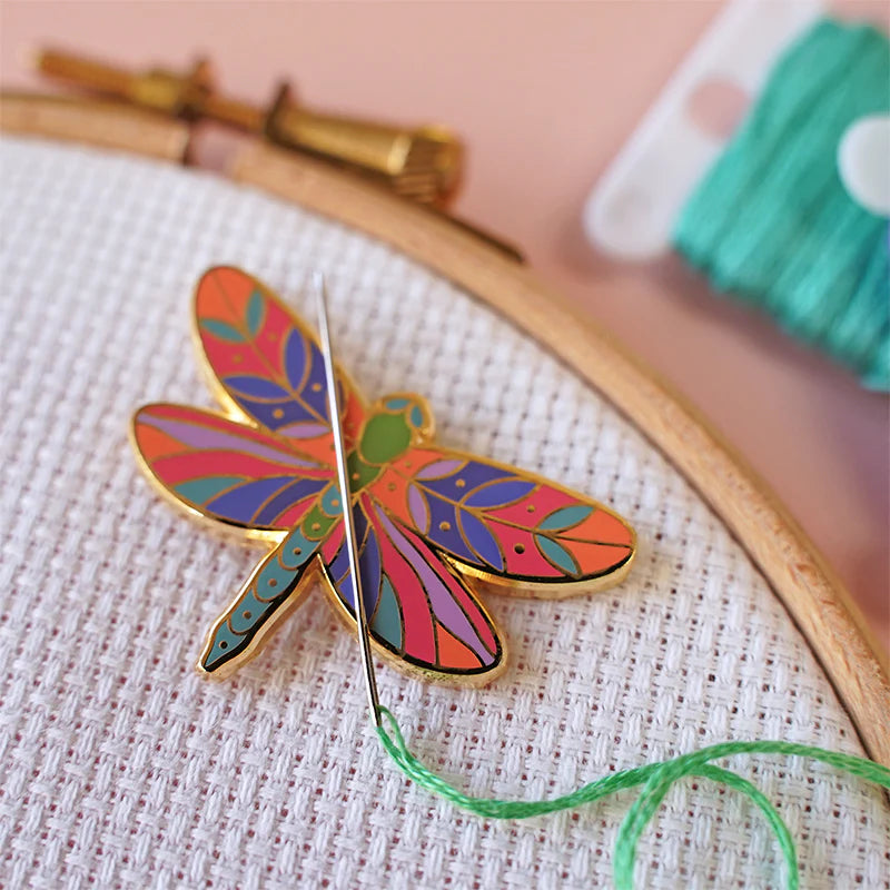 Magnetic Enamel Needle Minder - Dragonfly