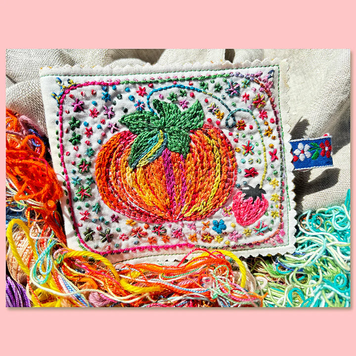 Tea & Tomatoes Needle Book Embroidery Kit