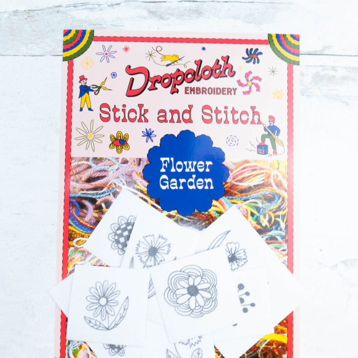Flower Garden Stick & Stitch Embroidery Patterns