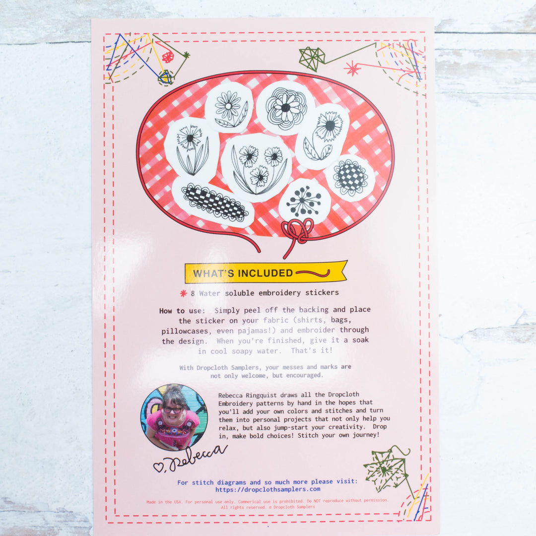 Flower Garden Stick & Stitch Embroidery Patterns