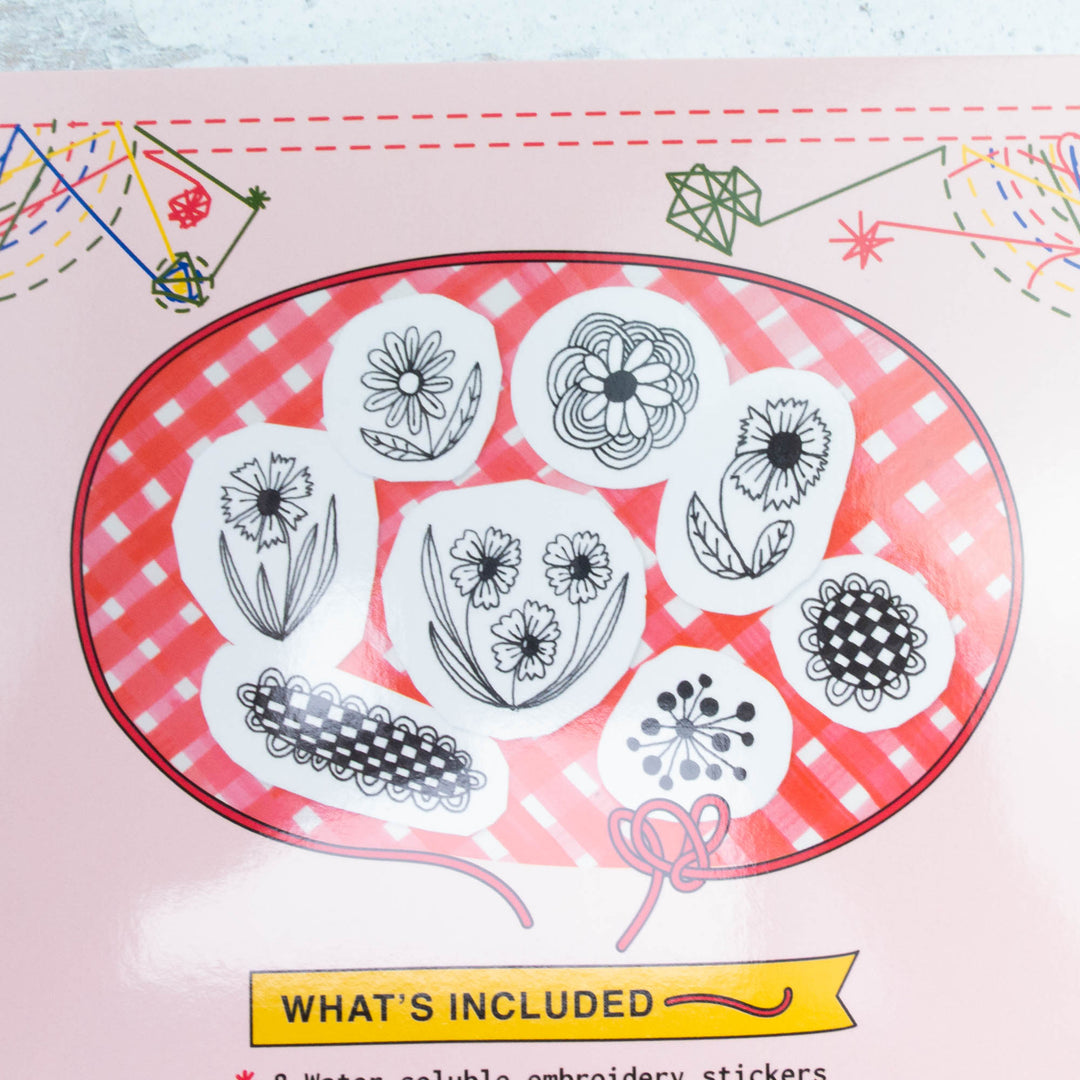 Flower Garden Stick & Stitch Embroidery Patterns