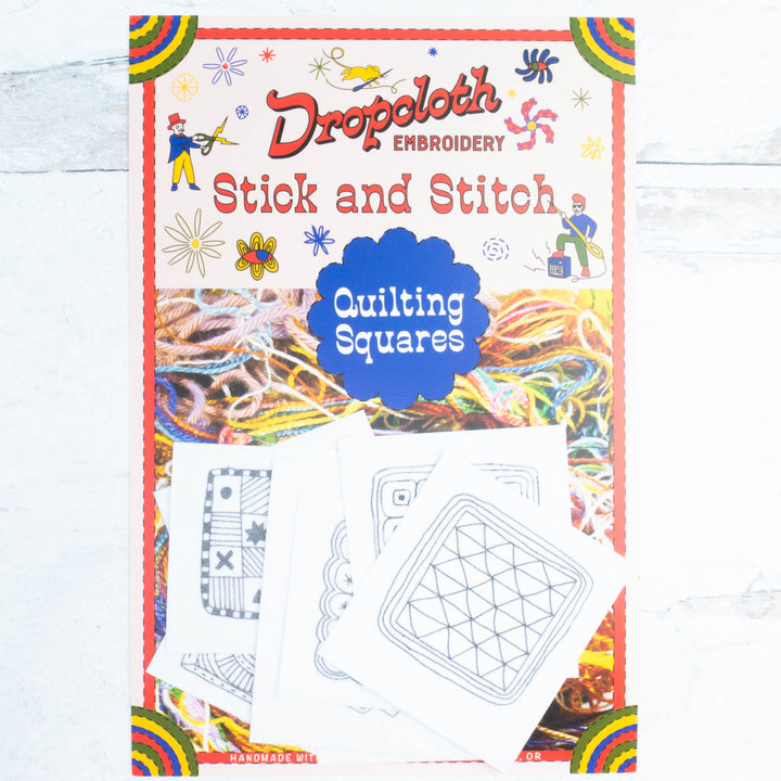 Quilting Squares Stick & Stitch Embroidery Patterns