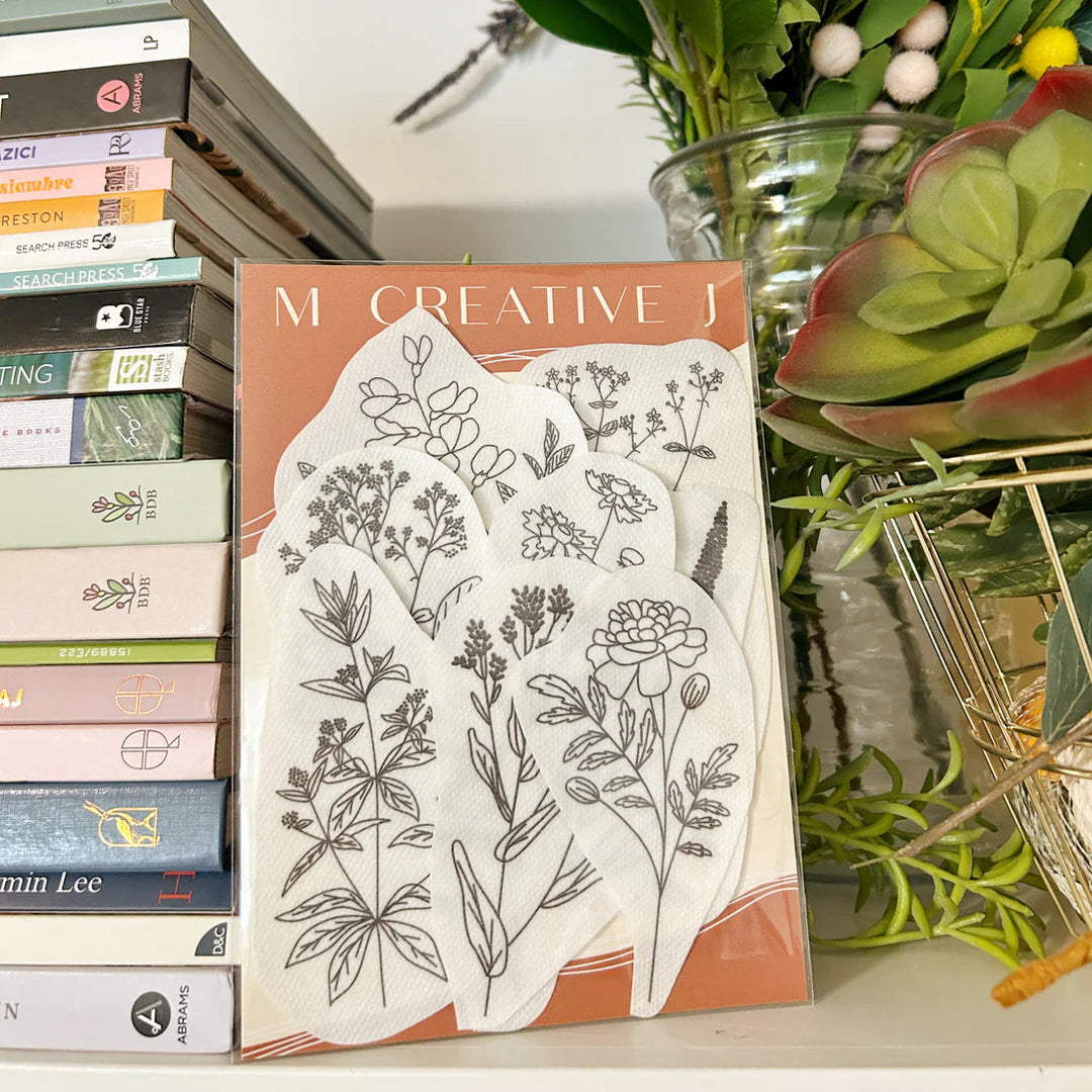 Natural Dye Plants Stick & Stitch Embroidery Patterns