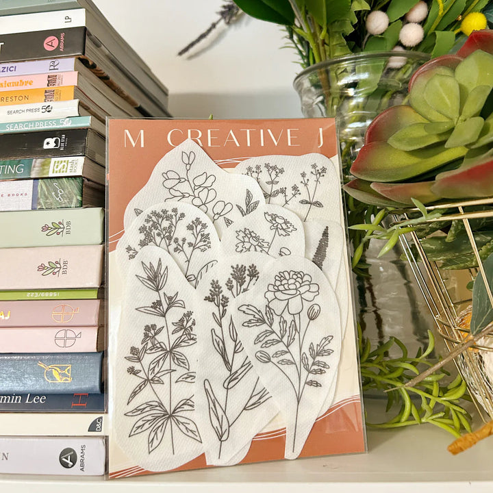 Natural Dye Plants Stick & Stitch Embroidery Patterns