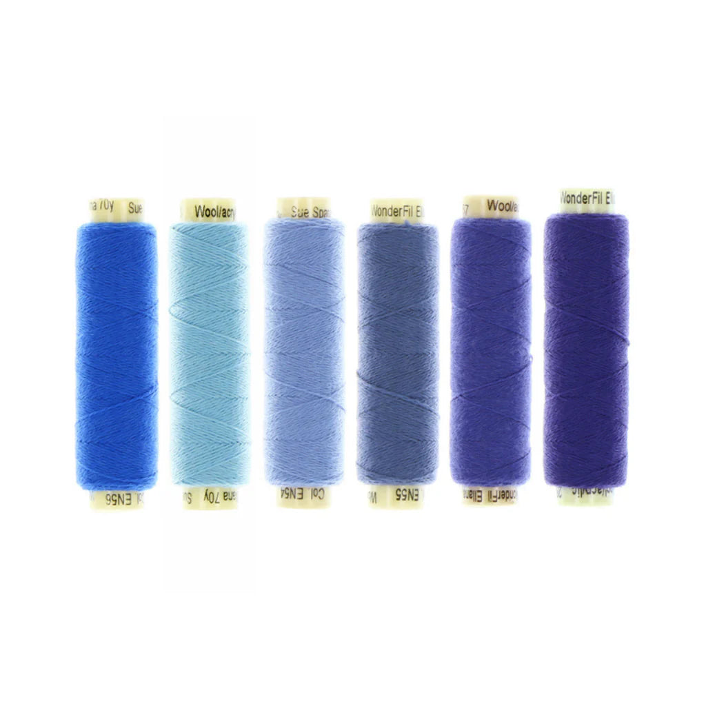 Sue Spargo Ellana Wool Thread Set - Blue