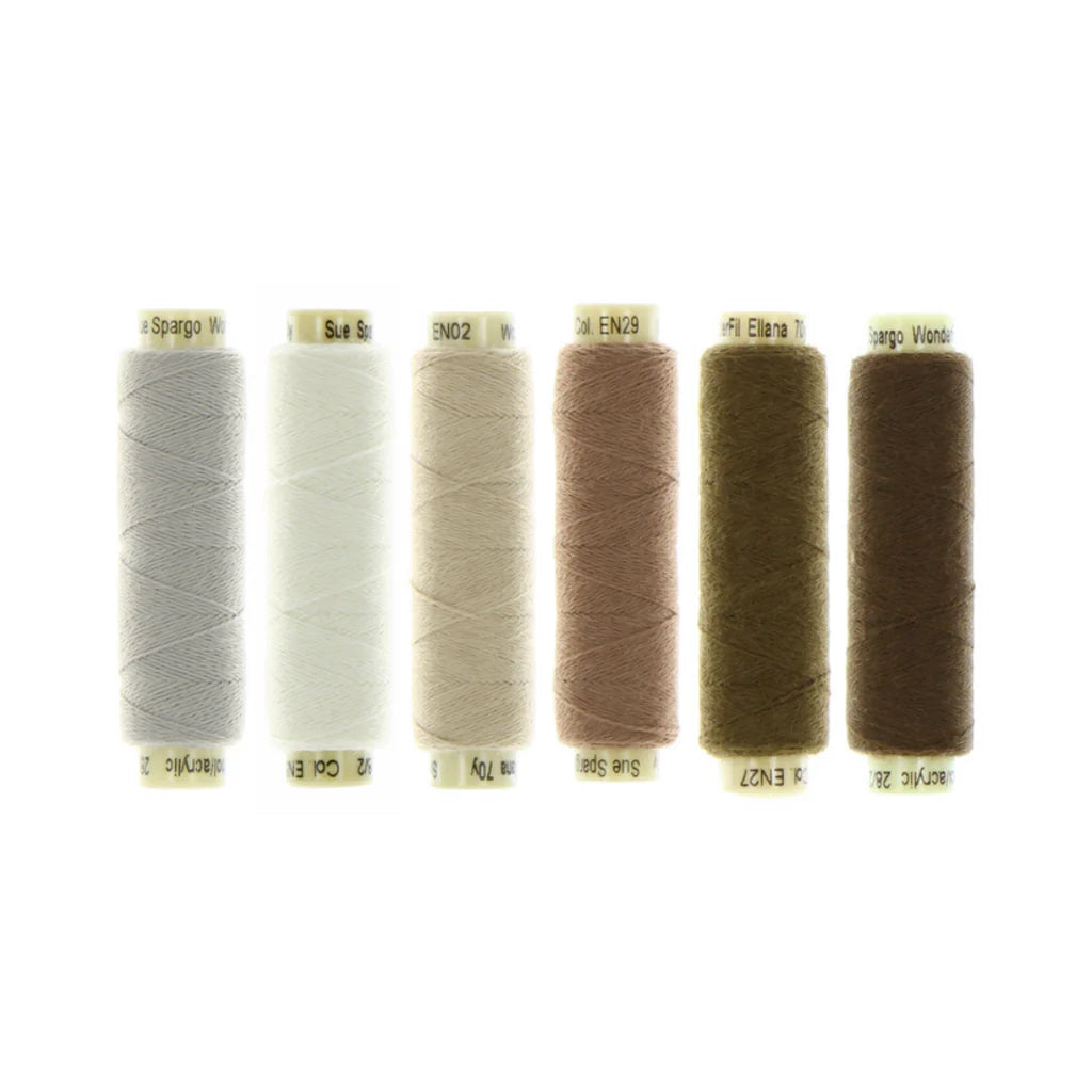 Sue Spargo Ellana Wool Thread Set - Brown