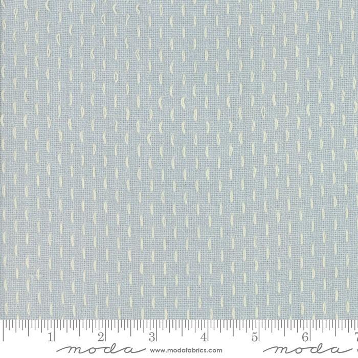 French General Sashiko Cloth - Blue Dust (FG6213)