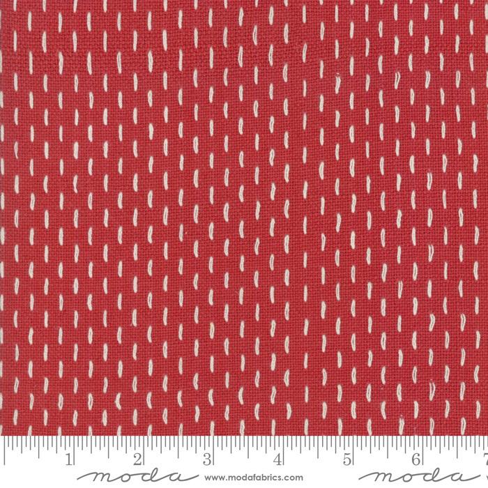 French General Sashiko Cloth - Rouge (FG6211)