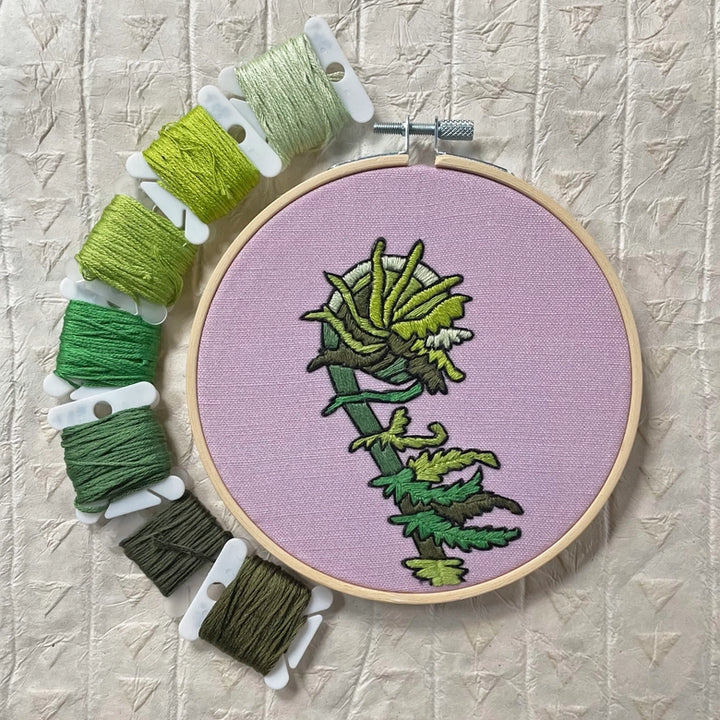 Fiddlehead Embroidery Kit