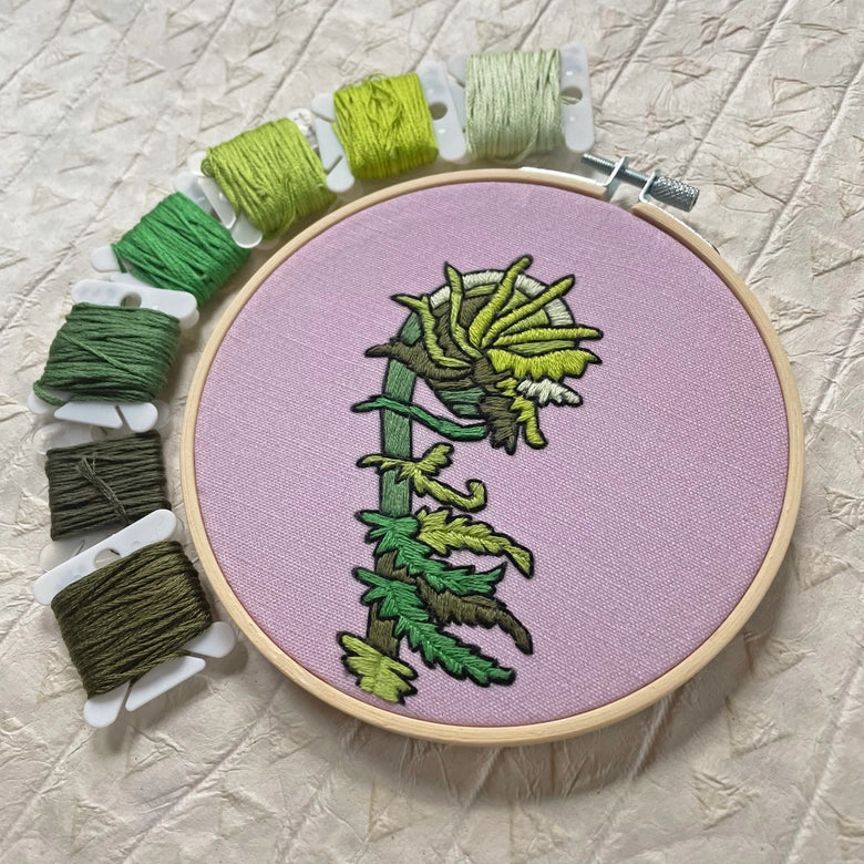 Fiddlehead Embroidery Kit