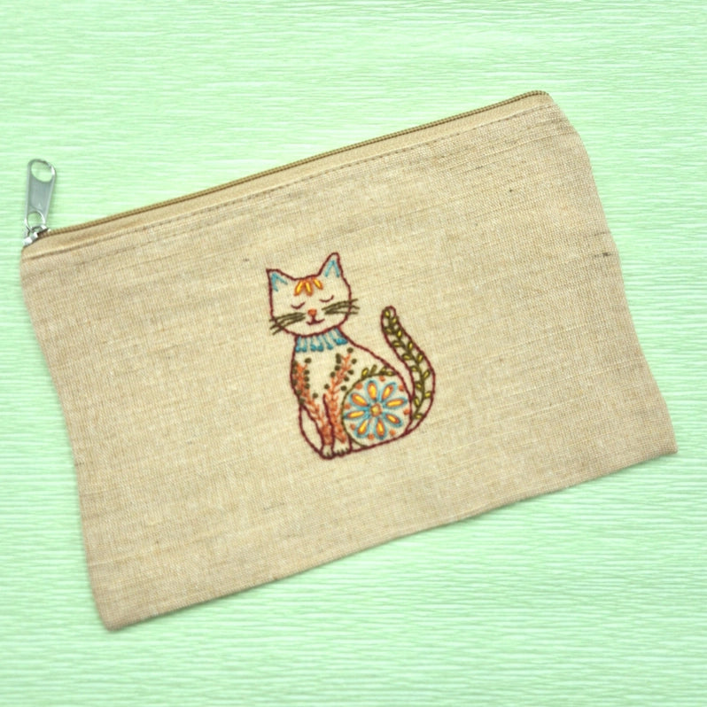 Folk Cats Stick & Stitch Embroidery Patterns