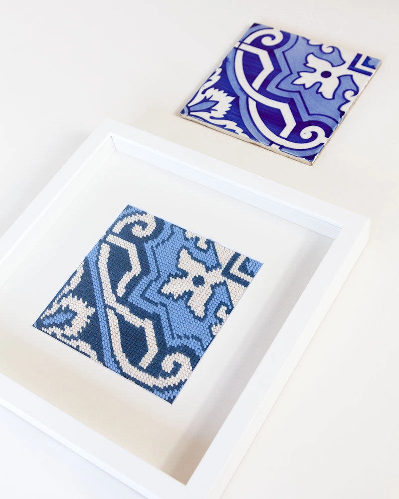 Portuguese Tile Needlepoint Kit - Fontainhas