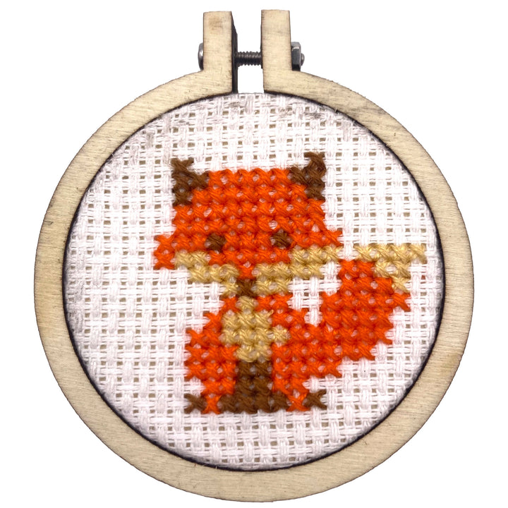 Mini Matchbox Cross Stitch Kit - For Fox Sake!