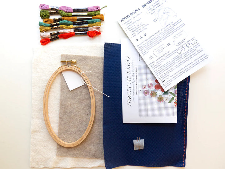 Forget Me Knots Cross Stitch Kit