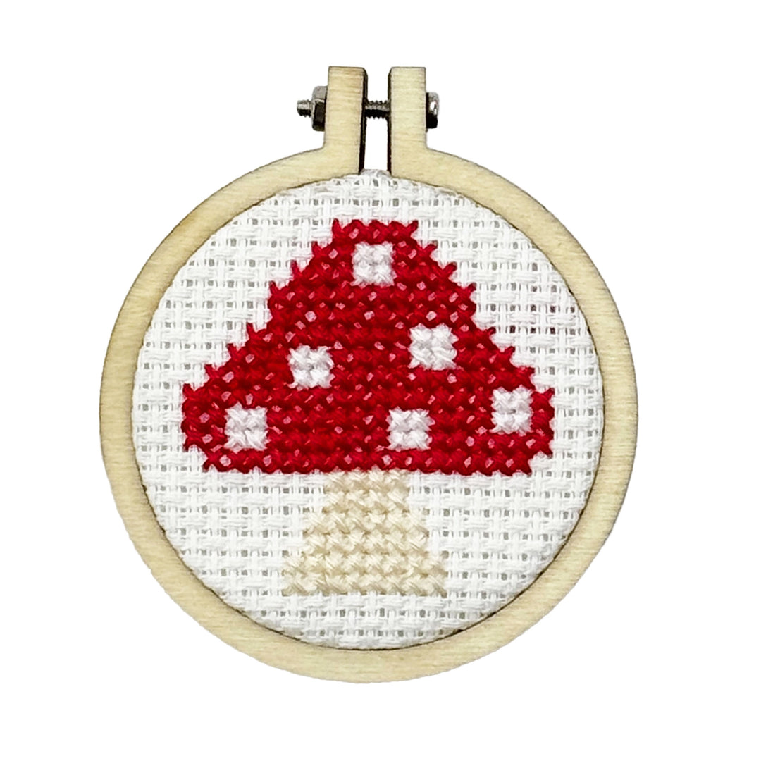 Mini Matchbox Cross Stitch Kit - You're a Fungi