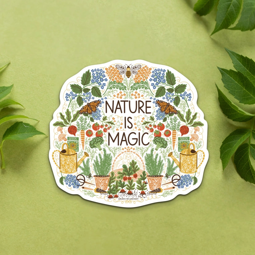 Nature is Magic Vinyl Sticker