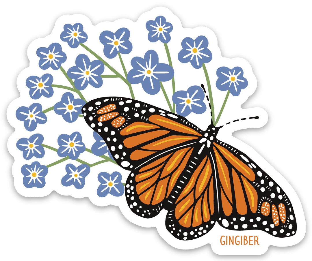 Summer Butterfly Vinyl Sticker