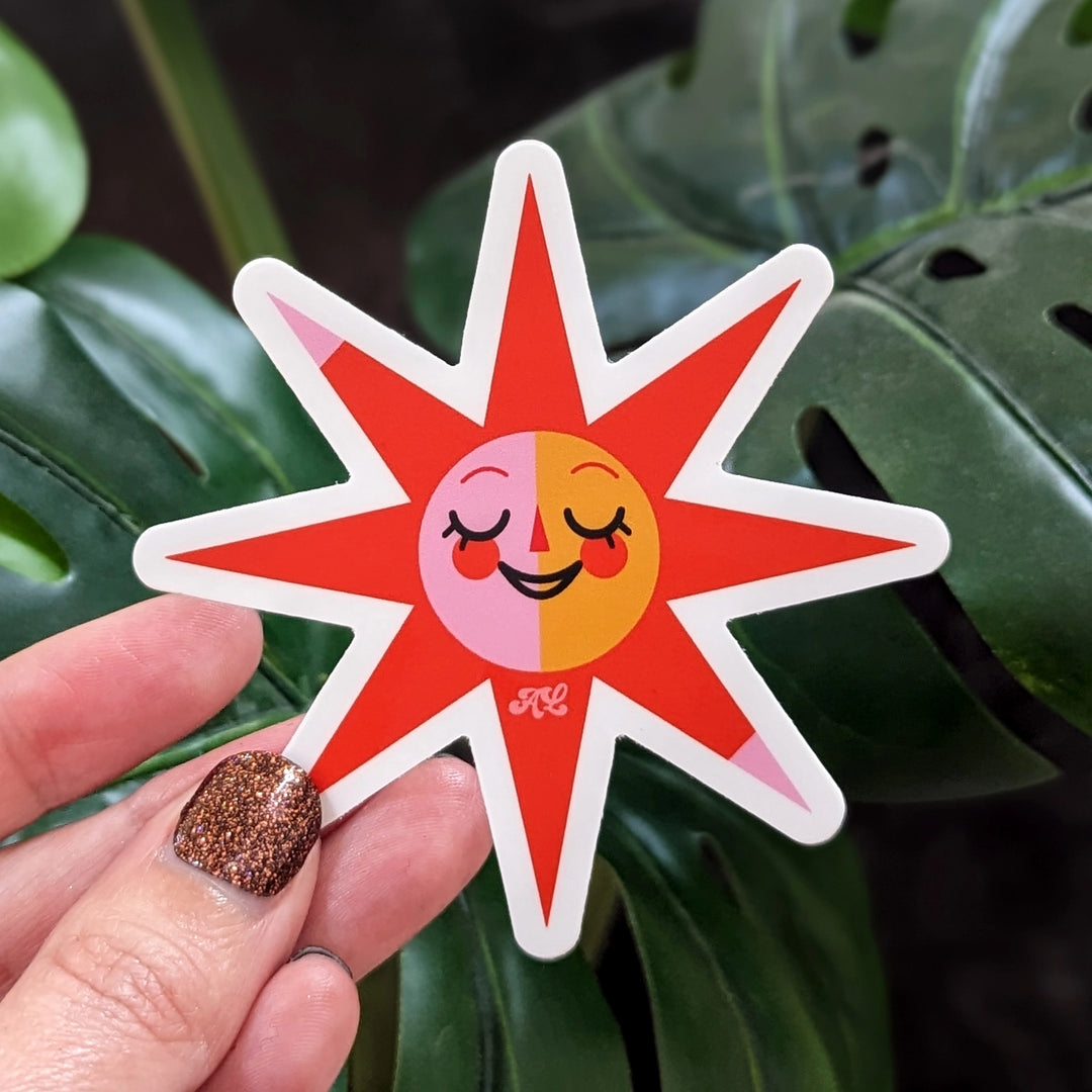 Happy Sunshine Vinyl Sticker