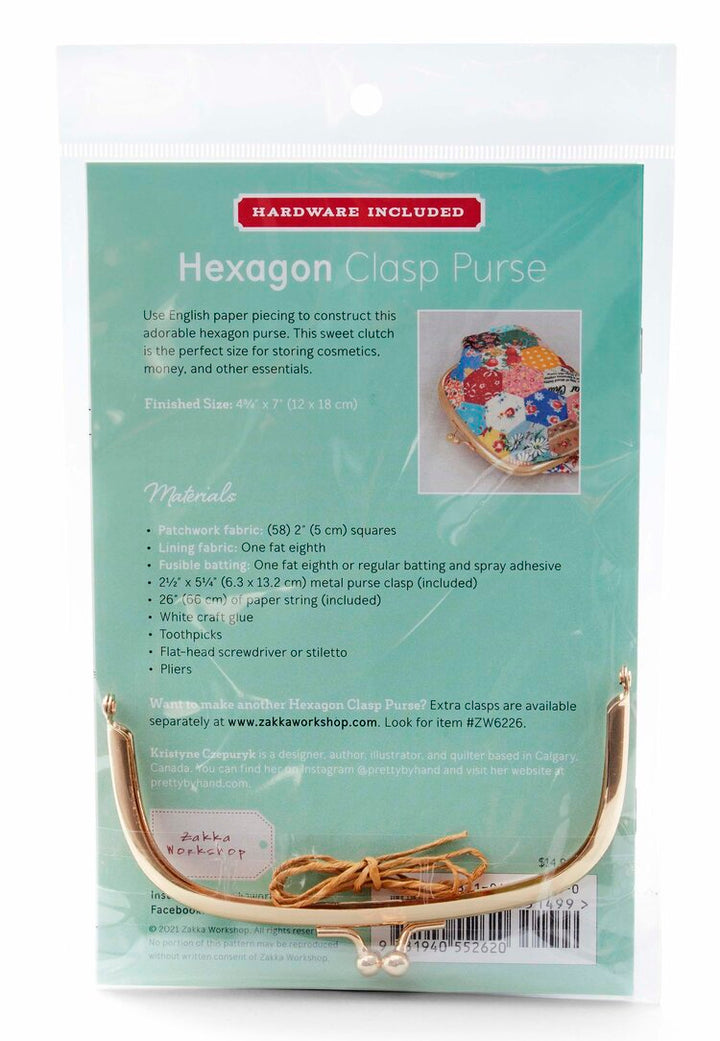 Hexagon Clasp Purse Pattern & Hardware