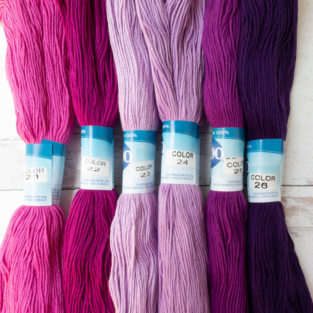 Hilo Vela El Globo Embroidery Thread - Purples