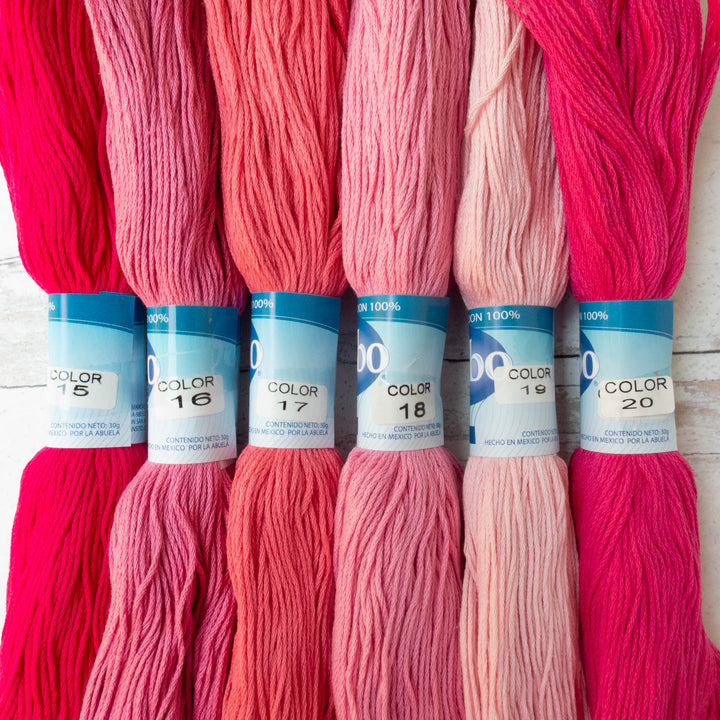 Hilo Vela El Globo Embroidery Thread - Pinks
