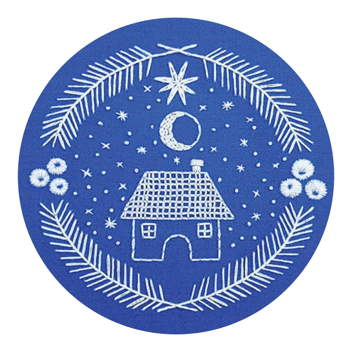 Holiday Home Embroidery Sampler