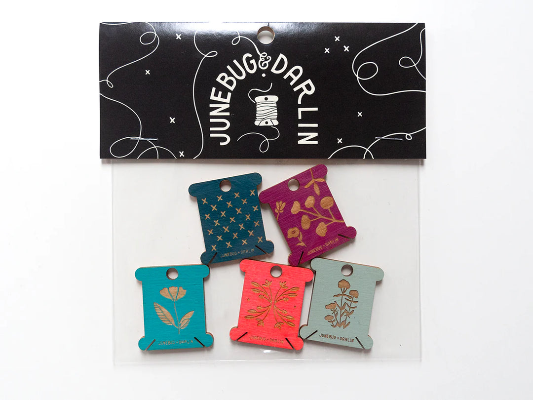 Wooden Floss Bobbins (5 pack)