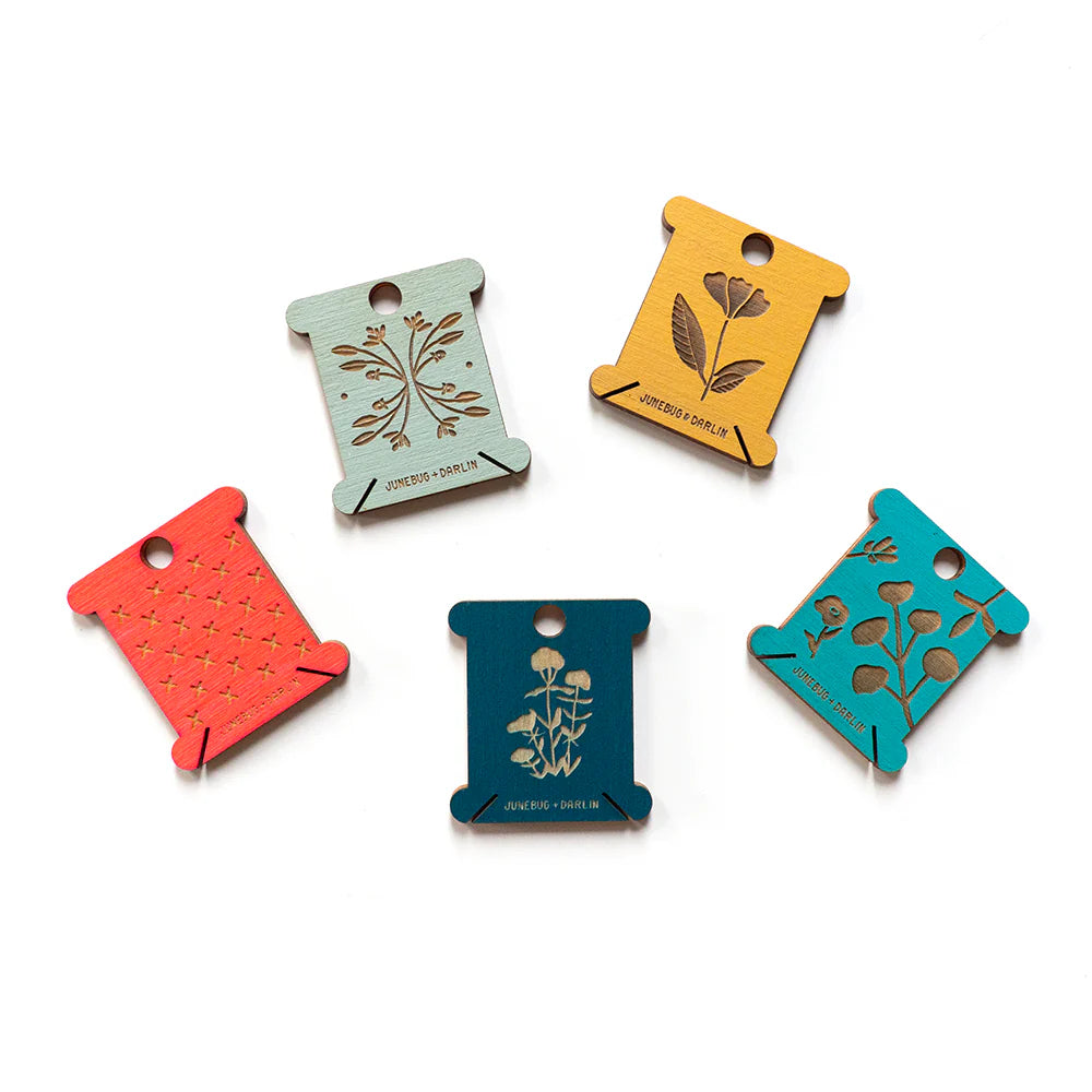 Wooden Floss Bobbins (5 pack)