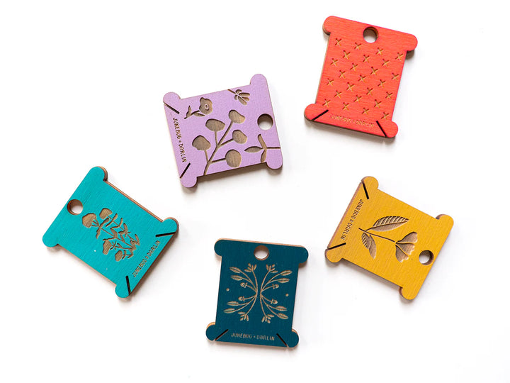 Wooden Floss Bobbins (5 pack)