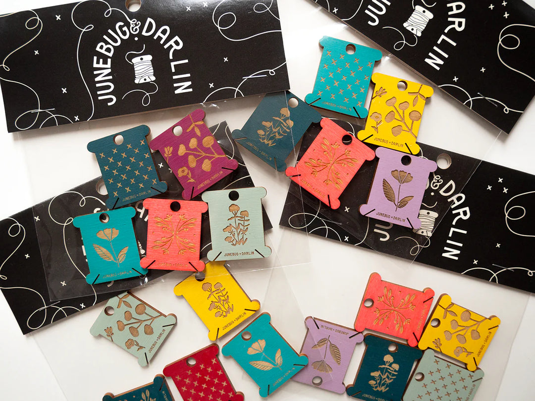 Wooden Floss Bobbins (5 pack)