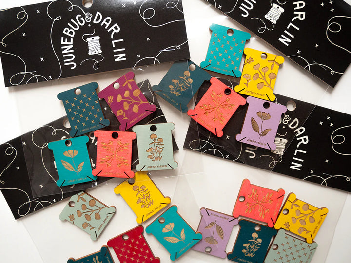 Wooden Floss Bobbins (5 pack)