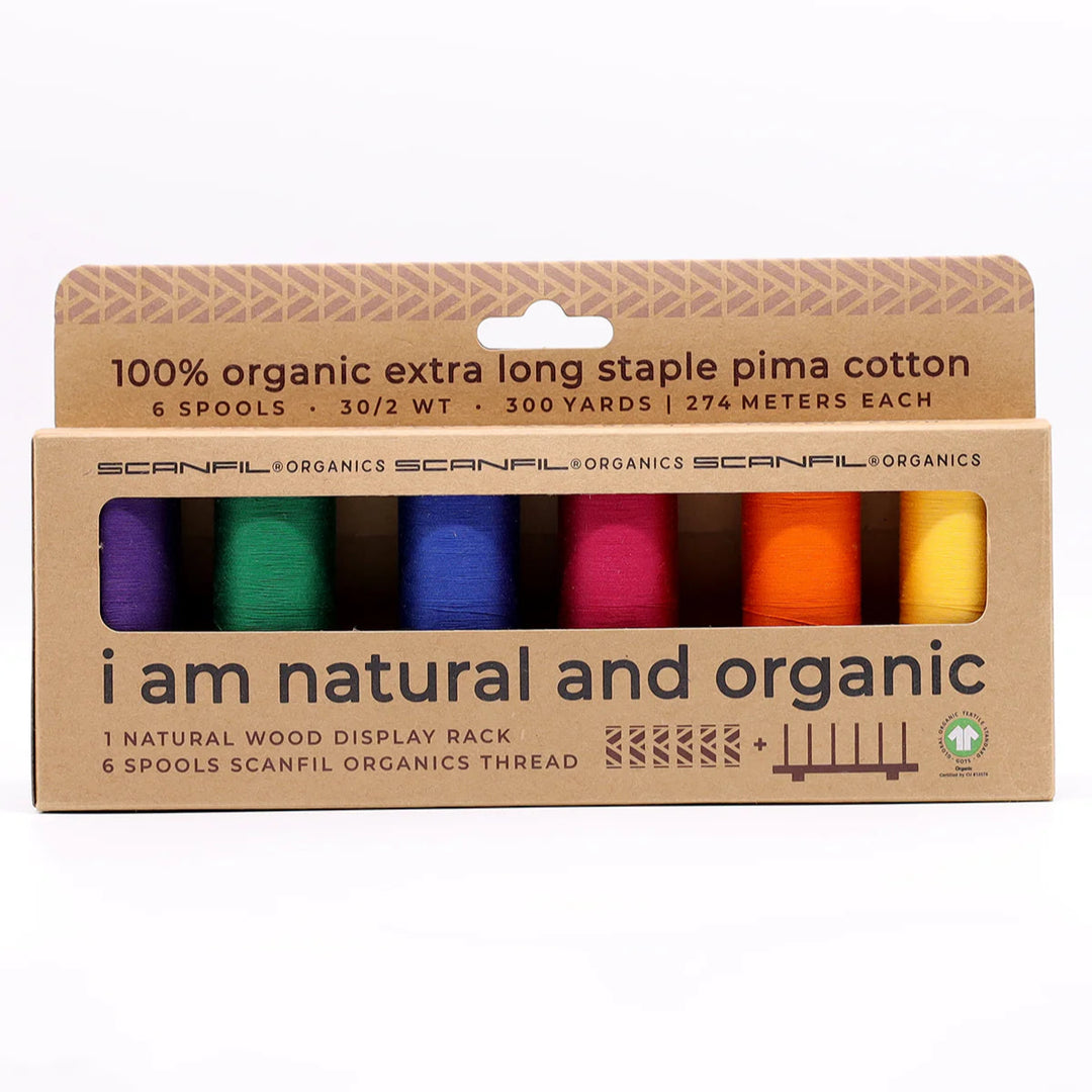 Organic Cotton Sewing Thread Set - Jewel Tones (30/2wt)