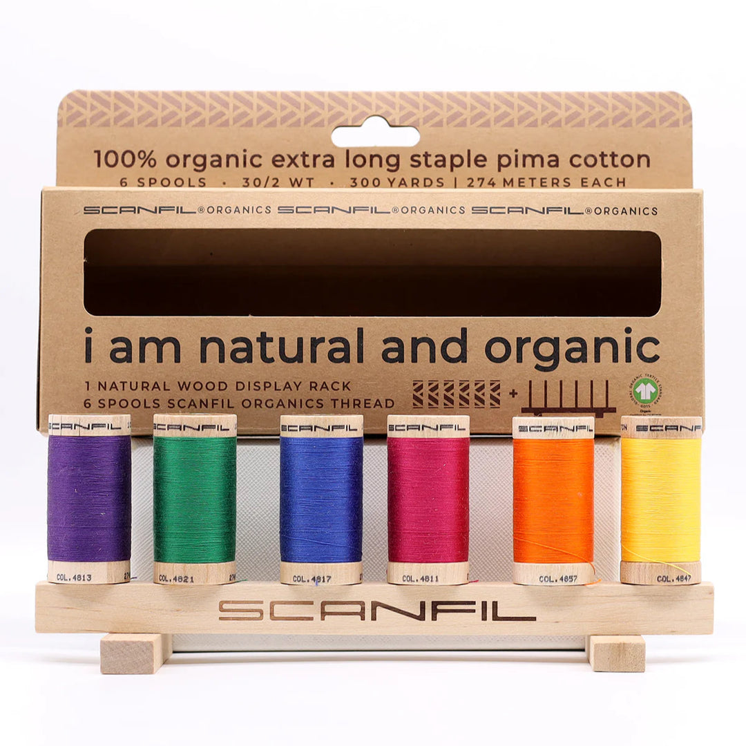 Organic Cotton Sewing Thread Set - Jewel Tones (30/2wt)