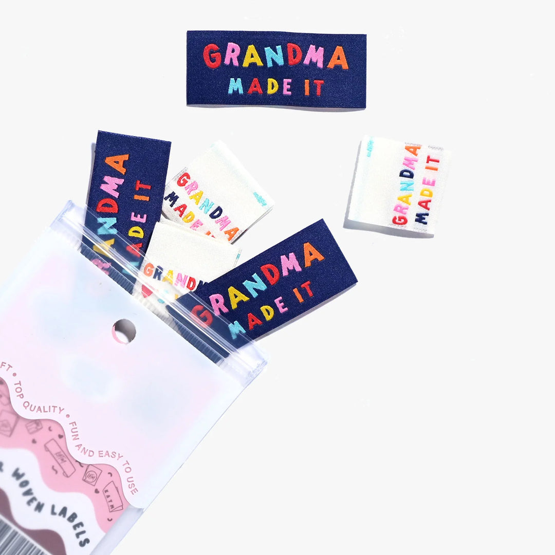 GRANDMA MADE IT Woven Labels