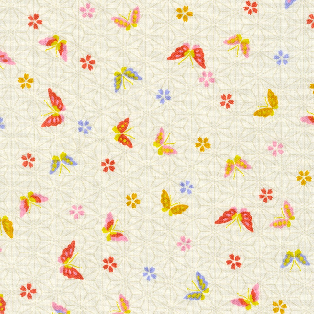 Sevenberry Kiku :: Butterflies in Cream (SB44D11)