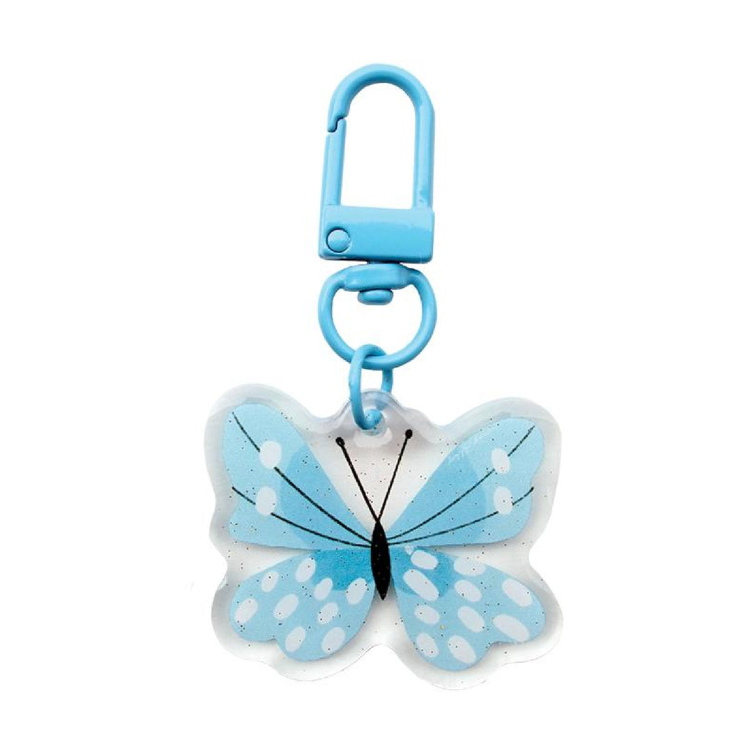 Zipper Charm - Blue Butterfly