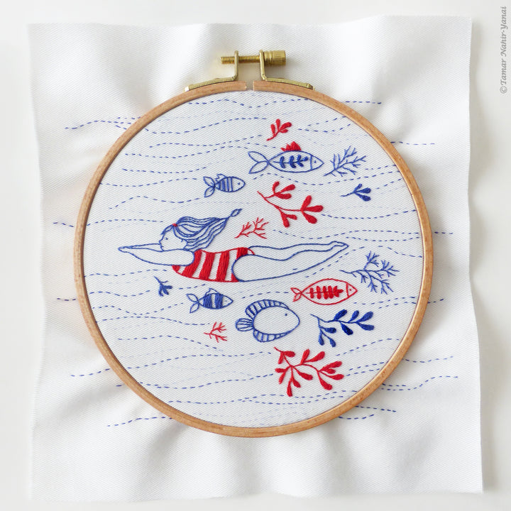 Little Swimmer Embroidery Kit