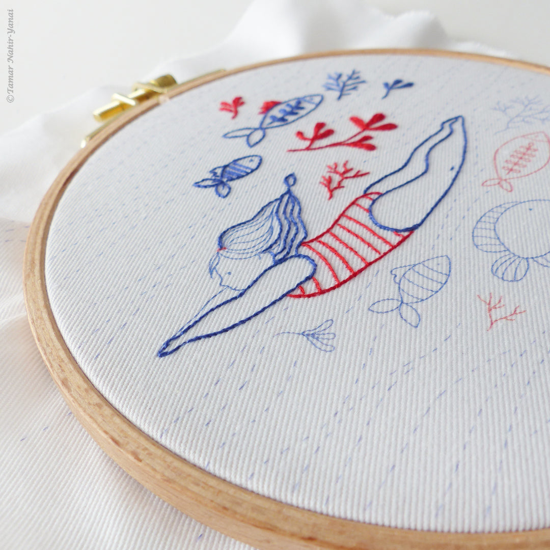 Little Swimmer Embroidery Kit
