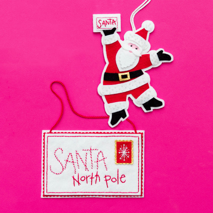 Santa Got Your Letter Wool Felt Ornament Kit