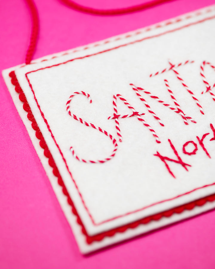 Santa Got Your Letter Wool Felt Ornament Kit