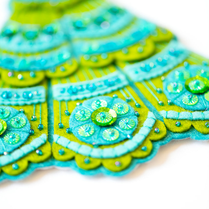 Shimmering Trees Wool Felt Ornament Kit