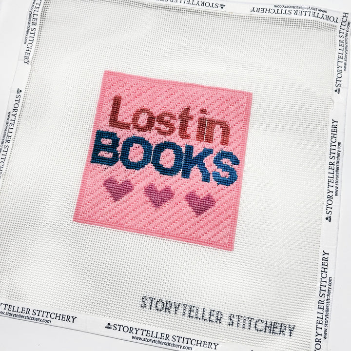 Modern Needlepoint Kit - Lost in Books