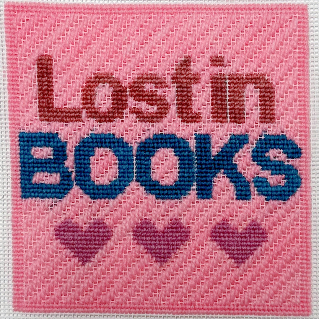 Modern Needlepoint Kit - Lost in Books