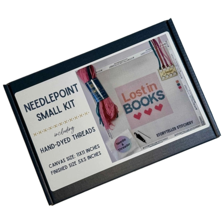 Modern Needlepoint Kit - Lost in Books