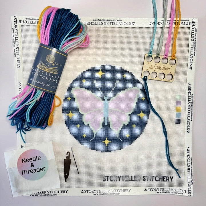 Modern Needlepoint Kit - Lunar Moth