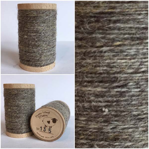 Rustic Pure Wool Thread - Dark Gray (135)